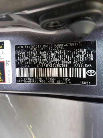 Photo 10 from auction – 2014 TOYOTA CAMRY L with VIN 4T1BF1FK5EU387968
