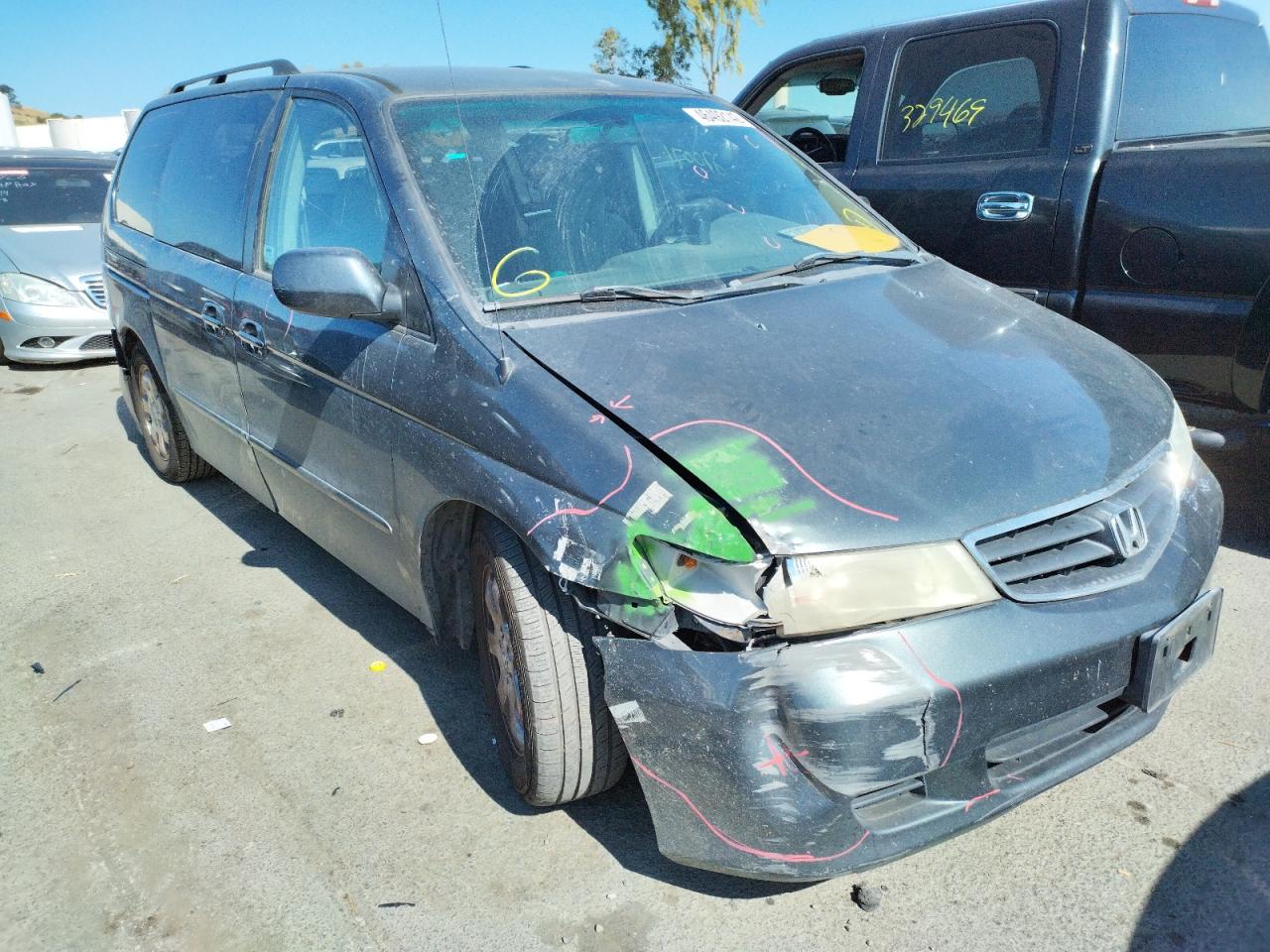 HONDA ODYSSEY EX 2003 with VIN 5FNRL18693B128577 - Photo from auction