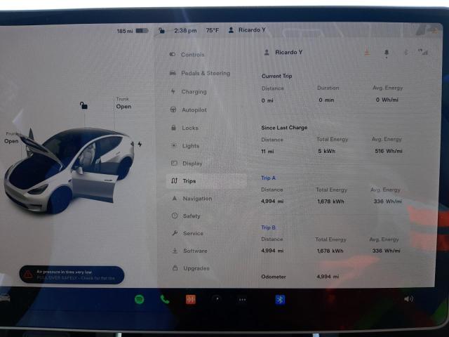 Photo 8 from auction – 2021 TESLA MODEL Y with VIN 5YJYGDEEXMF068033
