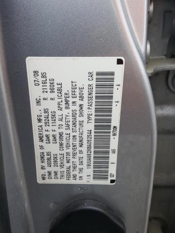 Photo 10 from auction – 2008 ACURA TL with VIN 19UUA662X8A052544
