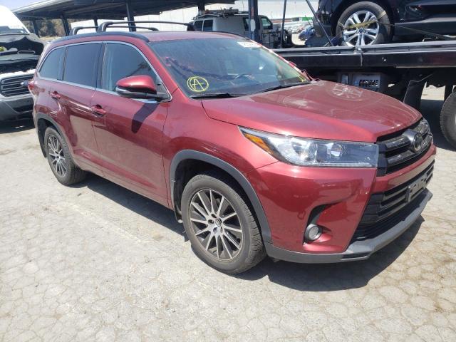 TOYOTA HIGHLANDER 2018 with VIN 5TDJZRFH3JS558385 - Photo from auction