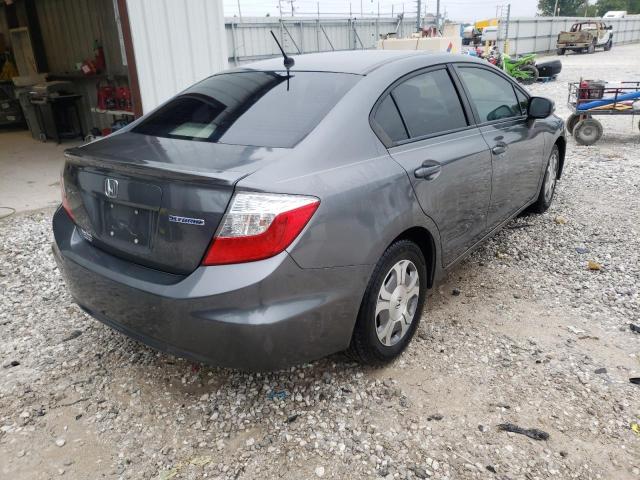 Photo 4 from auction – 2012 HONDA CIVIC HYBR with VIN JHMFB4F21CS003582