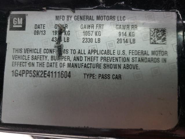 Photo 10 from auction – 2014 BUICK VERANO with VIN 1G4PP5SK2E4111604
