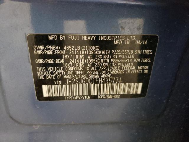 Photo 10 from auction – 2015 SUBARU FORESTER 2 with VIN JF2SJGDC1FH435771
