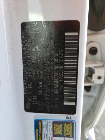 Photo 10 from auction – 2015 KIA OPTIMA HYB with VIN KNAGM4AD0F5083580