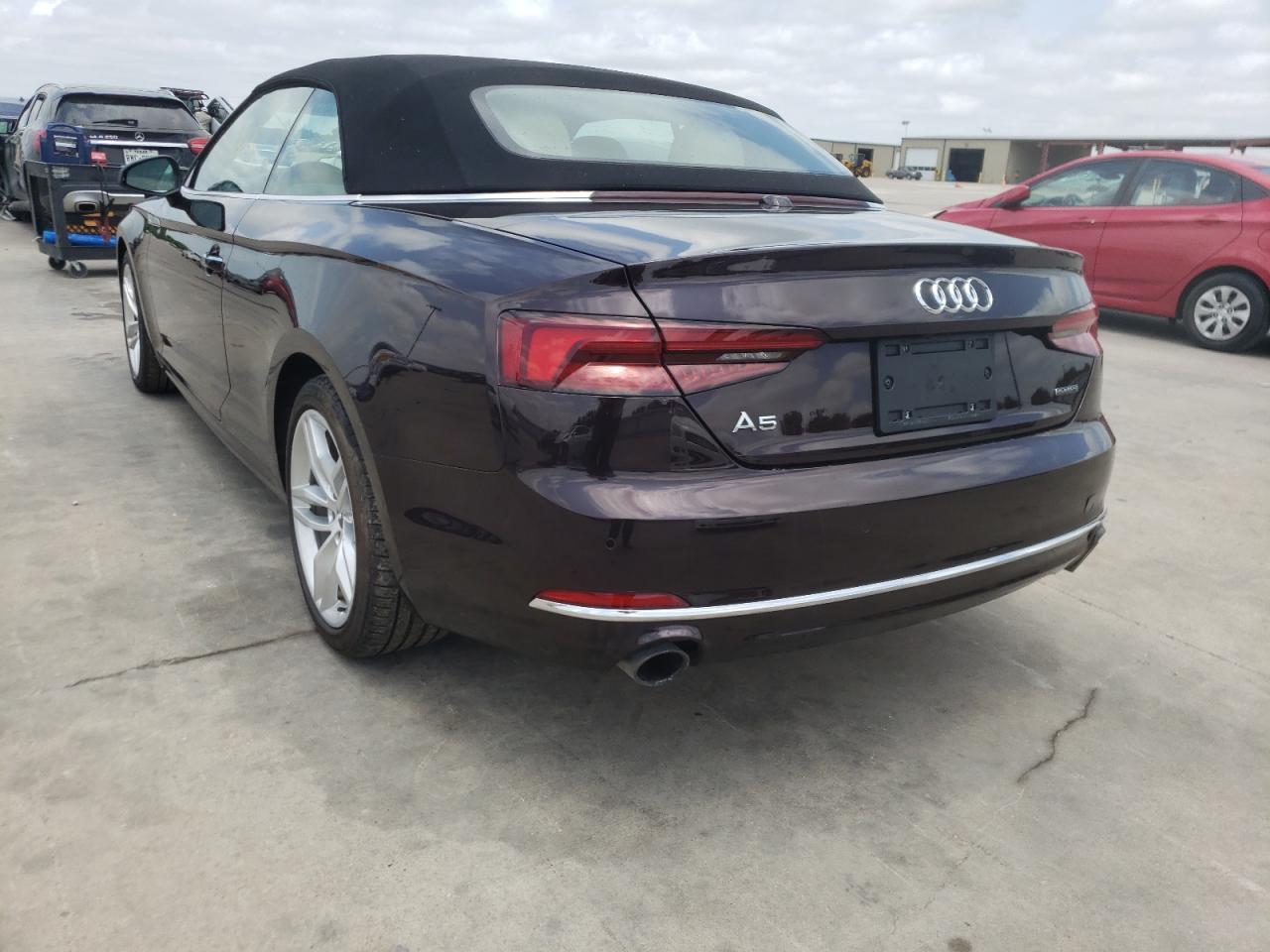 Photo 3 from auction – 2019 AUDI A5 PREMIUM with VIN WAUYNGF50KN007694