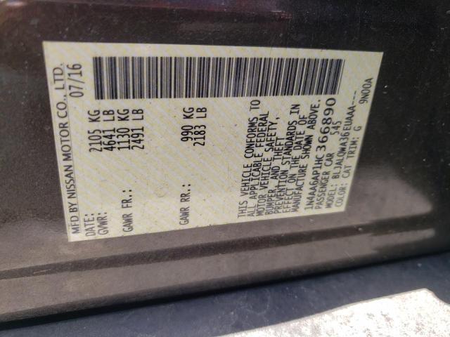 Photo 10 from auction – 2017 NISSAN MAXIMA 3.5 with VIN 1N4AA6AP1HC366890