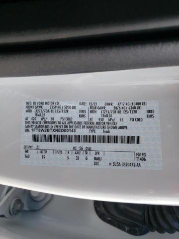 Photo 10 from auction – 2022 FORD F250 SUPER with VIN 1FT8W2BTXNED00143