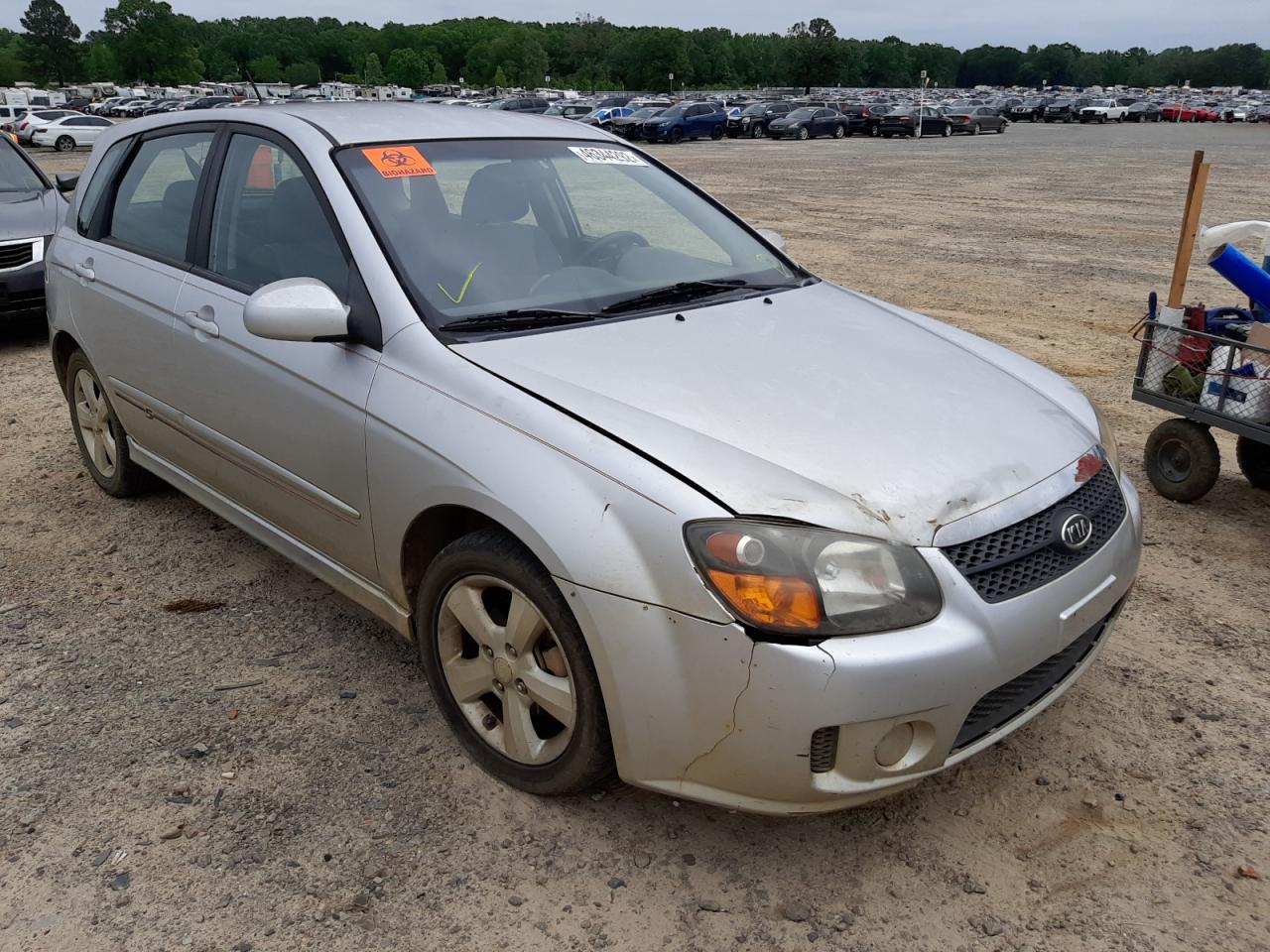 KIA SPECTRA SX 2009 with VIN KNAFE241695025699 - Photo from auction