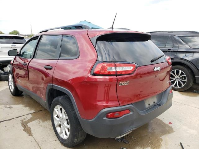 Photo 3 from auction – 2016 JEEP CHEROKEE S with VIN 1C4PJLASXGW297802