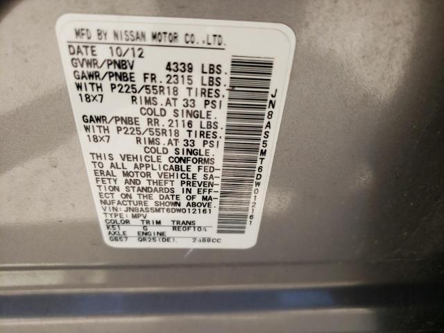 Photo 10 from auction – 2013 NISSAN ROGUE S with VIN JN8AS5MT6DW012161
