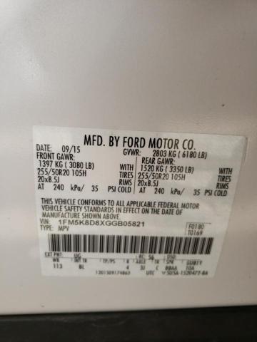 Фото 10 с аукциона – 2016 FORD EXPLORER X с VIN 1FM5K8D8XGGB05821