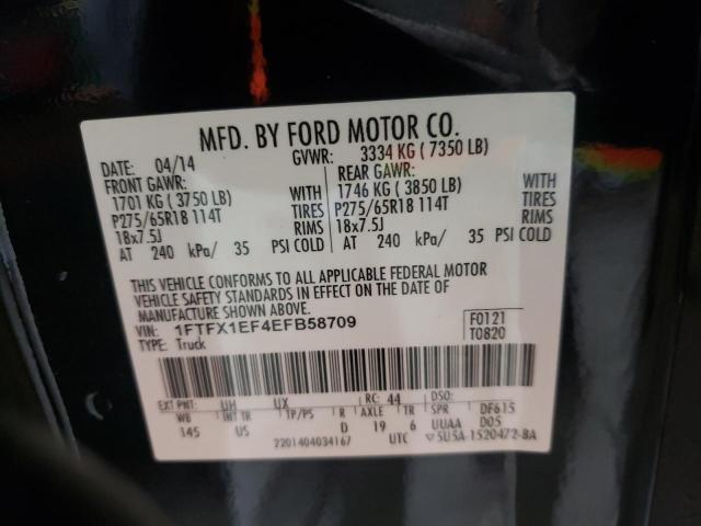 Photo 10 from auction – 2014 FORD F150 SUPER with VIN 1FTFX1EF4EFB58709