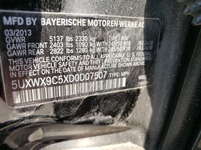 Photo 10 from auction – 2013 BMW X3 XDRIVE2 with VIN 5UXWX9C5XD0D07507