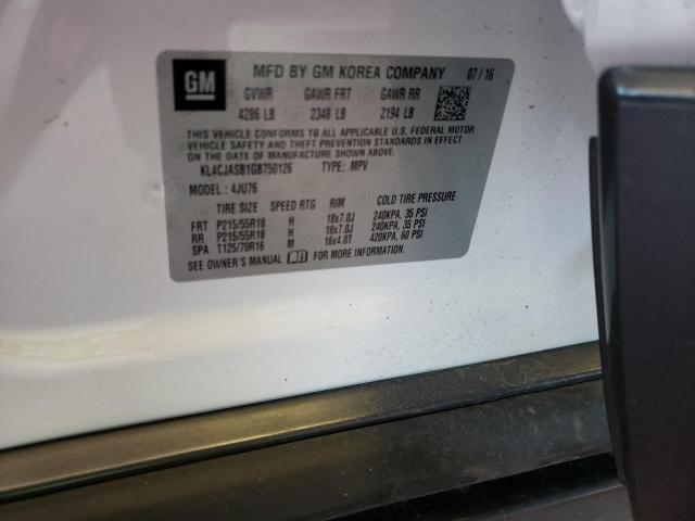 Photo 10 from auction – 2016 BUICK ENCORE with VIN KL4CJASB1GB750126