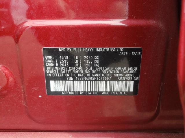 Photo 10 from auction – 2017 SUBARU LEGACY 2.5 with VIN 4S3BNAD65H3045007