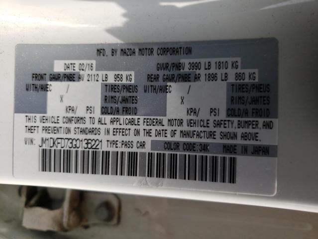Photo 10 from auction – 2016 MAZDA CX-3 GRAND with VIN JM1DKFD73G0136221