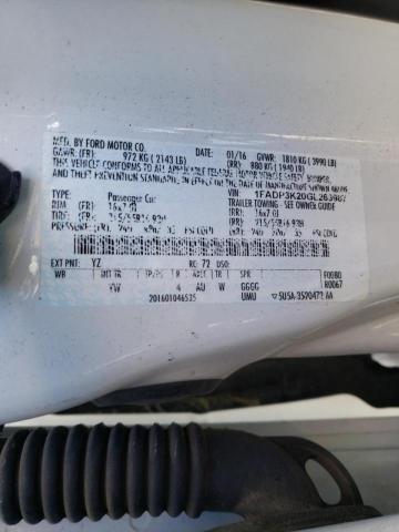 Photo 10 from auction – 2016 FORD FOCUS SE with VIN 1FADP3K20GL263987
