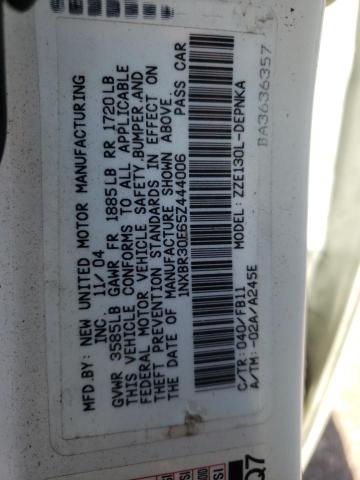 TOYOTA COROLLA 2005 with VIN 1NXBR30E65Z444006 - Photo from auction