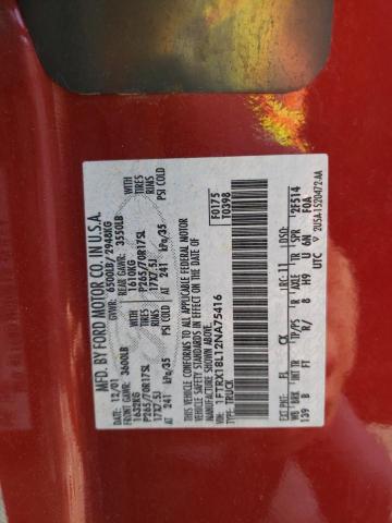 Photo 10 from auction – 2002 FORD F150 with VIN 1FTRX18L12NA75416