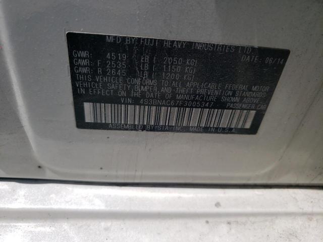 Photo 10 from auction – 2015 SUBARU LEGACY with VIN 4S3BNAC67F3005347