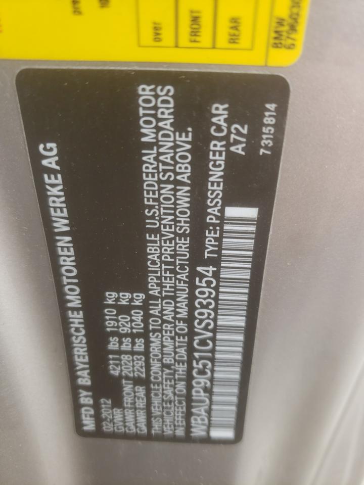 Photo 10 from auction – 2012 BMW 128 I with VIN WBAUP9C51CVS93954