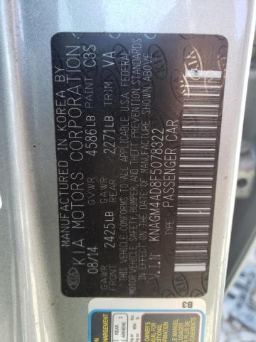 Foto 10 de la subasta – 2015 KIA OPTIMA HYB con VIN KNAGM4AD8F5078322