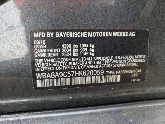 Photo 10 from auction – 2017 BMW 320 I with VIN WBA8A9C57HK620059