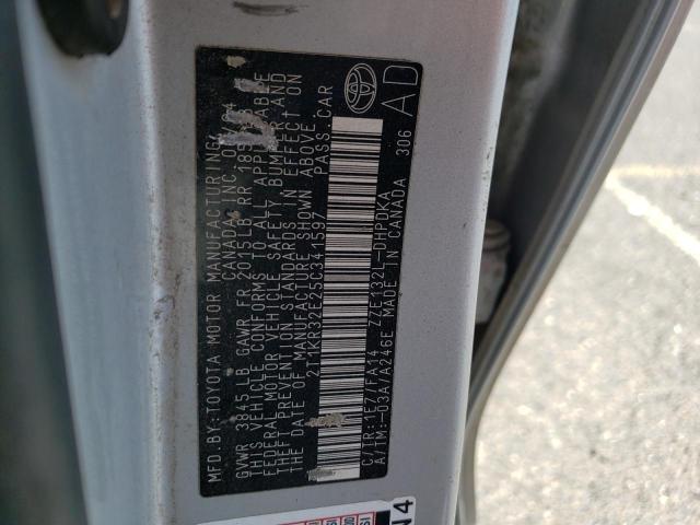 Photo 10 from auction – 2005 TOYOTA COROLLA MA with VIN 2T1KR32E25C341597