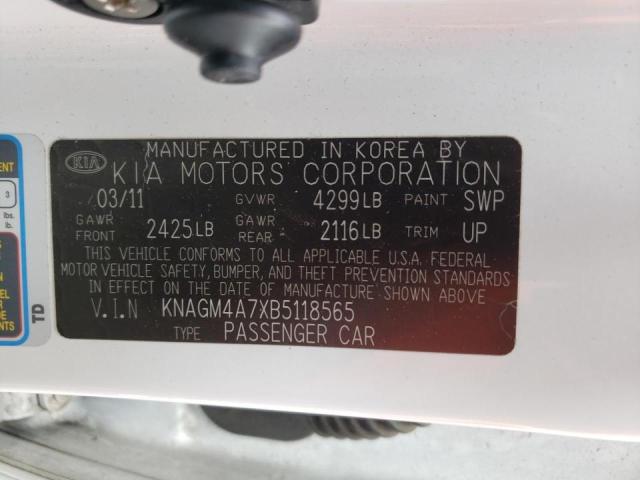 Photo 10 from auction – 2011 KIA OPTIMA LX with VIN KNAGM4A7XB5118565