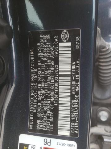Photo 10 from auction – 2017 TOYOTA CAMRY LE with VIN 4T1BF1FK8HU337022