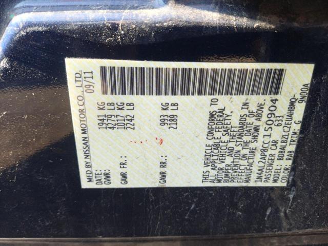 Photo 10 from auction – 2012 NISSAN ALTIMA BAS with VIN 1N4AL2AP8CC150904
