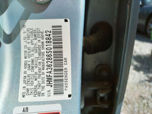 Photo 10 from auction – 2006 HONDA CIVIC HYBR with VIN JHMFA36286S018842
