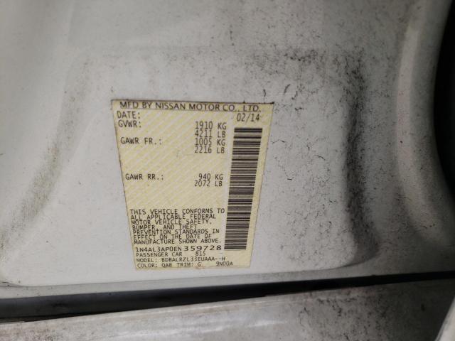 Photo 10 from auction – 2014 NISSAN ALTIMA 2.5 with VIN 1N4AL3AP0EN359728