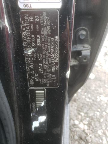 Photo 10 from auction – 2012 KIA FORTE EX with VIN KNAFU4A24C5620800