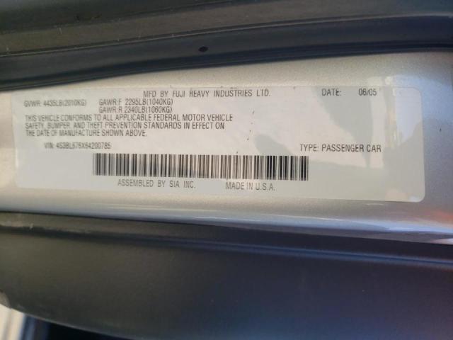 Photo 10 from auction – 2006 SUBARU LEGACY GT with VIN 4S3BL676X64200785