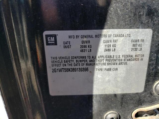 Photo 10 from auction – 2008 CHEVROLET IMPALA LT with VIN 2G1WT58K089139396