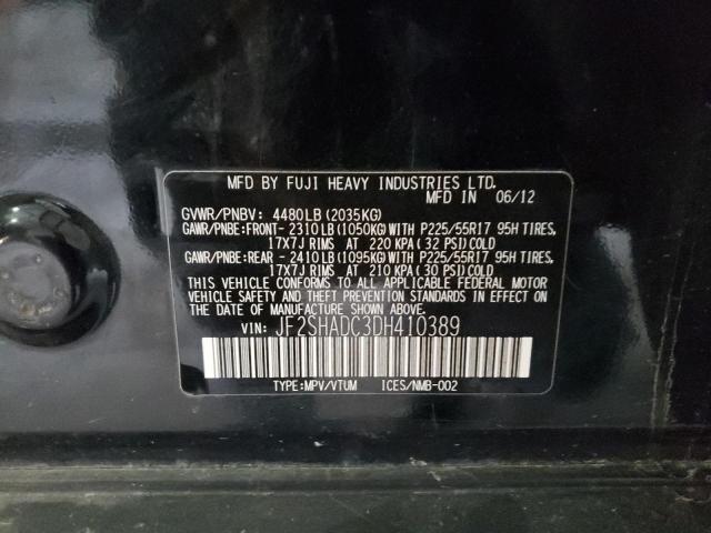 Photo 10 from auction – 2013 SUBARU FORESTER 2 with VIN JF2SHADC3DH410389