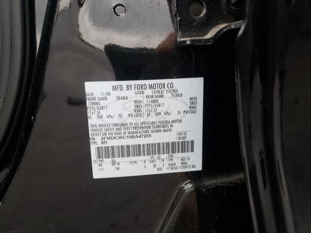 Photo 10 from auction – 2009 FORD EDGE SE with VIN 2FMDK36C19BA47205