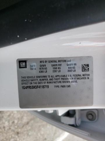 Photo 10 from auction – 2015 BUICK VERANO CON with VIN 1G4PR5SK5F4118719
