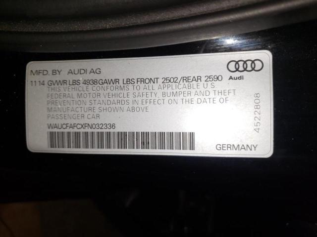 Photo 10 from auction – 2015 AUDI A6 PREMIUM with VIN WAUCFAFCXFN032336