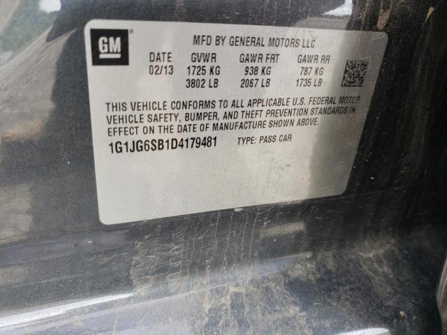 Photo 10 from auction – 2013 CHEVROLET SONIC RS with VIN 1G1JG6SB1D4179481