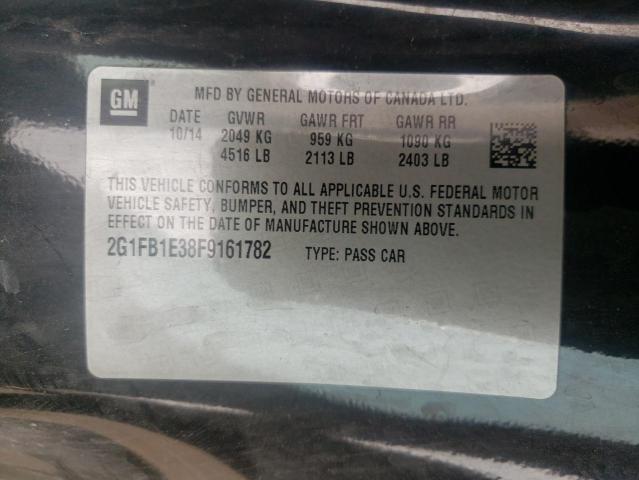 Photo 10 from auction – 2015 CHEVROLET CAMARO LS with VIN 2G1FB1E38F9161782