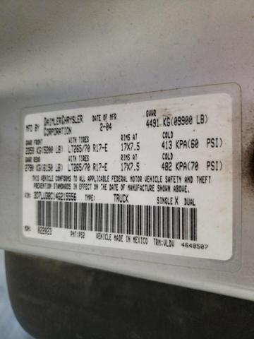 Photo 10 from auction – 2004 DODGE RAM 3500 S with VIN 3D7LU38C14G215556