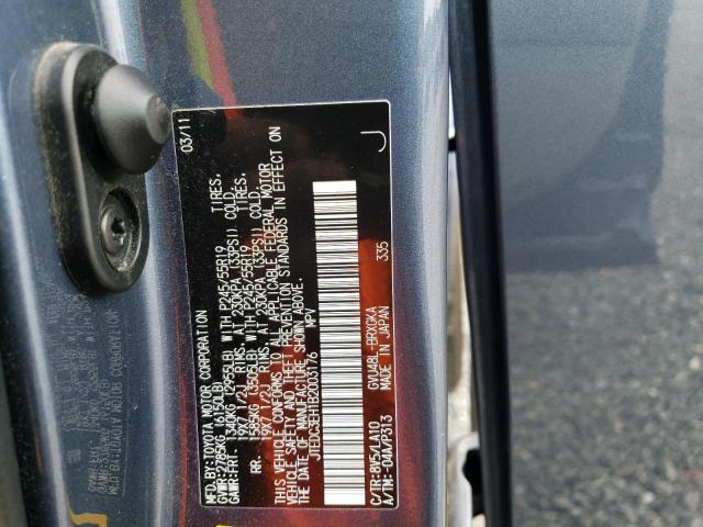 Photo 10 from auction – 2011 TOYOTA HIGHLANDER with VIN JTEDC3EH1B2003176