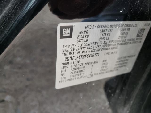 Photo 10 from auction – 2015 CHEVROLET EQUINOX LT with VIN 2GNFLFEK8F6419171