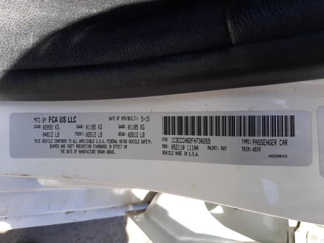 Photo 10 from auction – 2015 CHRYSLER 200 LIMITE with VIN 1C3CCCAB2FN730269