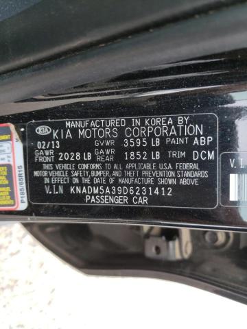 Photo 10 from auction – 2013 KIA RIO LX with VIN KNADM5A39D6231412