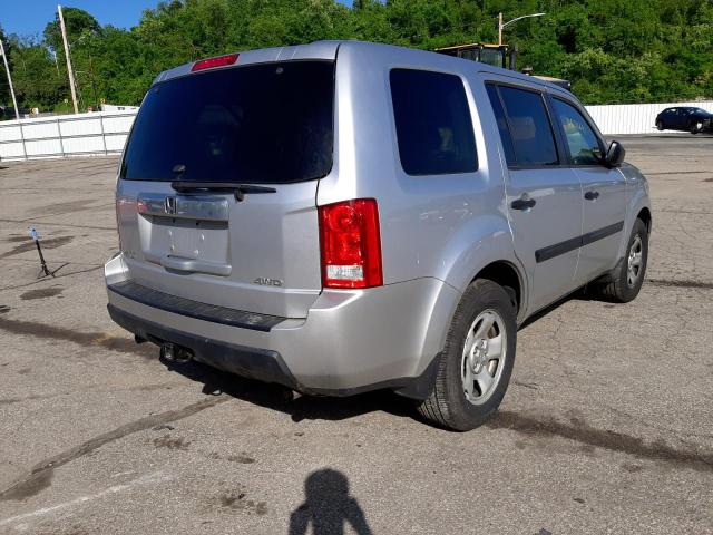 Photo 4 from auction – 2010 HONDA PILOT LX with VIN 5FNYF4H23AB030353