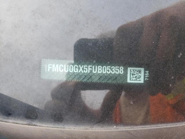 Photo 10 from auction – 2015 FORD ESCAPE SE with VIN 1FMCU0GX5FUB05358